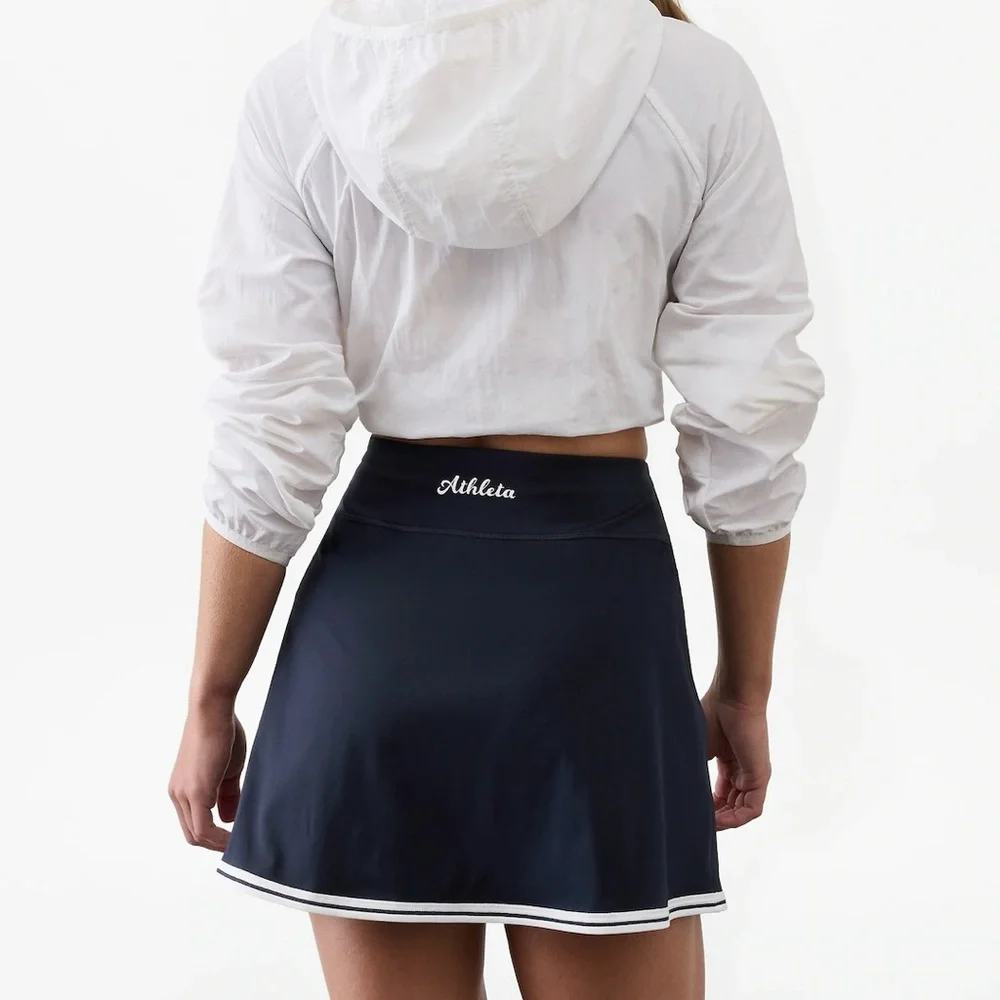 Navy Blue Skort with White Trim - Picture 3 of 7